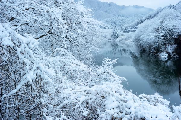 花貫ダム積雪５