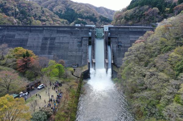 花貫ダム点検放流の情報